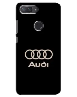 Чехол для Xiaomi Mi 8 Lite с картинкой «Audi — золотой логотип»
