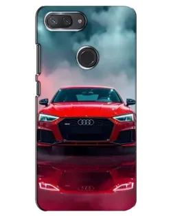 Чехол для Xiaomi Mi 8 Lite с картинкой «Audi RS — красный стиль»