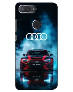 Чехол для Xiaomi Mi 8 Lite с картинкой «Audi Sport — неон»