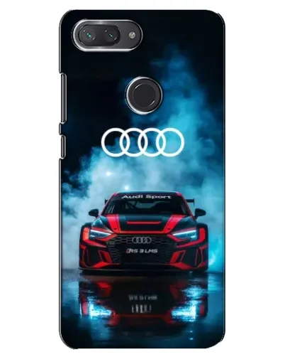 Чехол для Xiaomi Mi 8 Lite с картинкой «Audi Sport — неон»