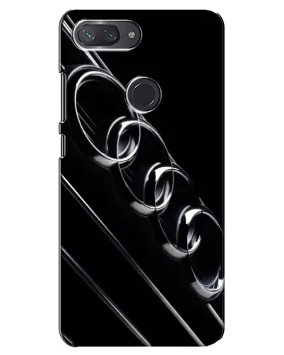 Чехол для Xiaomi Mi 8 Lite с картинкой «Audi — абстрактные кольца»