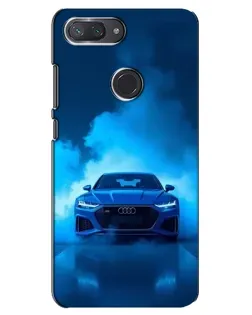 Чехол для Xiaomi Mi 8 Lite с картинкой «Audi — голубая энергия»