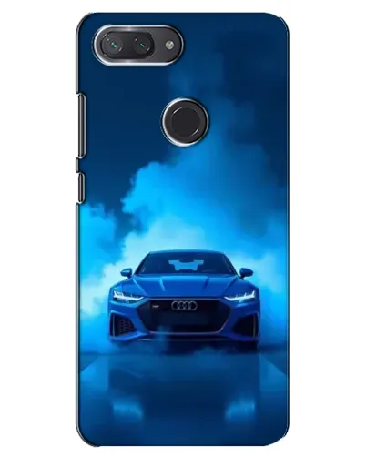 Чехол для Xiaomi Mi 8 Lite с картинкой «Audi — голубая энергия»