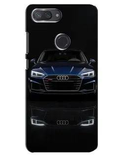 Чехол для Xiaomi Mi 8 Lite с картинкой «Audi — ночное отражение»