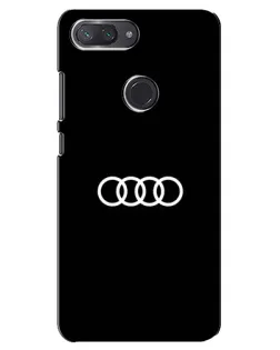 Чехол для Xiaomi Mi 8 Lite с картинкой «Audi White Logo»