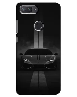 Чехол для Xiaomi Mi 8 Lite с картинкой «Lamborghini симметрия дорог»