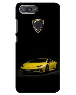 Чехол для Xiaomi Mi 8 Lite с картинкой «Lamborghini желтый акцент»