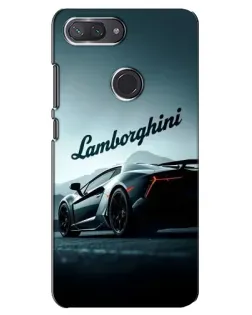 Чехол для Xiaomi Mi 8 Lite с картинкой «Классическая надпись Lamborghini»
