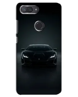 Чехол для Xiaomi Mi 8 Lite с картинкой «Черный Lamborghini Aventador»