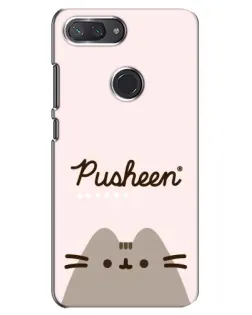 Чохол для Xiaomi Mi 8 Lite з картинкою «Pusheen логотип»