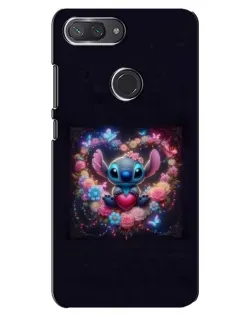 Чехол для Xiaomi Mi 8 Lite с картинкой «Stitch в цветах»