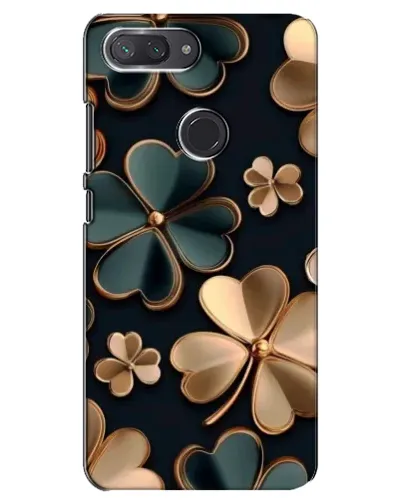 Чехол для Xiaomi Mi 8 Lite с картинкой «Клевер в золоте»