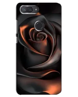 Чехол для Xiaomi Mi 8 Lite с картинкой «Шелковая черная роза» Чехол для Xiaomi Mi 8 Lite с картинкой «Шелковая черная роза»