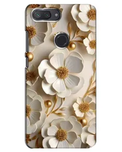 Чехол для Xiaomi Mi 8 Lite с картинкой «Белие бумажние цвети» Чехол для Xiaomi Mi 8 Lite с картинкой «Белие бумажние цвети»