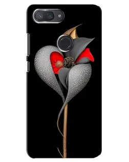 Чехол для Xiaomi Mi 8 Lite с картинкой «Серебряный фантазийный цветок» Чехол для Xiaomi Mi 8 Lite с картинкой «Серебряный фантазийный цветок»