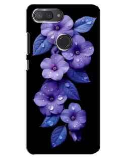 Чехол для Xiaomi Mi 8 Lite с картинкой «Фиолетовые цветы с росою» Чехол для Xiaomi Mi 8 Lite с картинкой «Фиолетовые цветы с росою»
