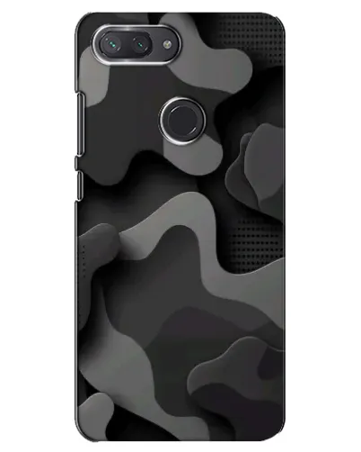 Чохол для Xiaomi Mi 8 Lite з картинкою «Темний абстрактний камуфляж»