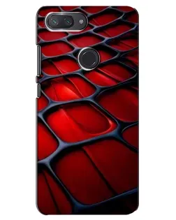 Чохол для Xiaomi Mi 8 Lite з картинкою «Червона глянцева сітка»