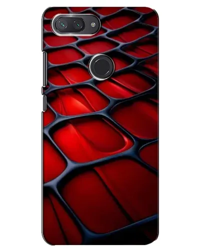 Чохол для Xiaomi Mi 8 Lite з картинкою «Червона глянцева сітка»