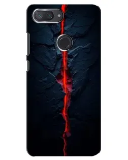 Чохол для Xiaomi Mi 8 Lite з картинкою «Червона лавова тріщина»