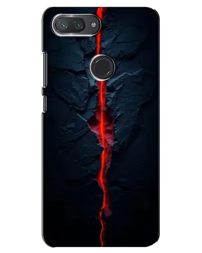 Чохол для Xiaomi Mi 8 Lite з картинкою «Червона лавова тріщина»