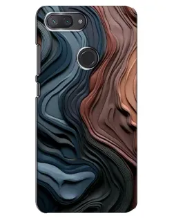 Чохол для Xiaomi Mi 8 Lite з картинкою «Кольорові хвилі каньйону»