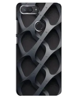 Чохол для Xiaomi Mi 8 Lite з картинкою «Об'ємне сіре плетіння»