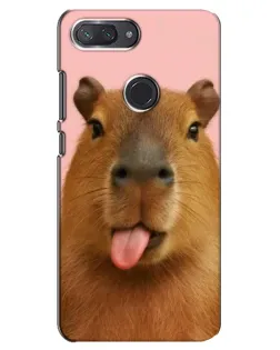 Чехол для Xiaomi Mi 8 Lite с картинкой «Капибара с языком» Чехол для Xiaomi Mi 8 Lite с картинкой «Капибара с языком»