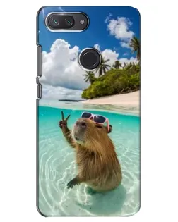 Чехол для Xiaomi Mi 8 Lite с картинкой «Капибара на море» Чехол для Xiaomi Mi 8 Lite с картинкой «Капибара на море»