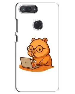 Чехол для Xiaomi Mi 8 Lite с картинкой «Капибара с ноутбуком» Чехол для Xiaomi Mi 8 Lite с картинкой «Капибара с ноутбуком»
