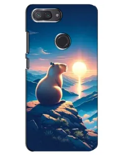 Чехол для Xiaomi Mi 8 Lite с картинкой «Закат солнца с капибарой» Чехол для Xiaomi Mi 8 Lite с картинкой «Закат солнца с капибарой»