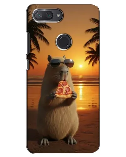 Чохол для Xiaomi Mi 8 Lite з картинкою «Капібара з піцою» Чохол для Xiaomi Mi 8 Lite з картинкою «Капібара з піцою»