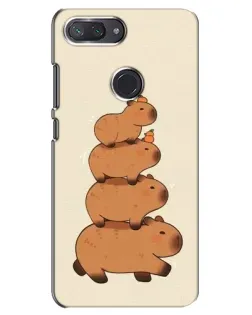 Чехол для Xiaomi Mi 8 Lite с картинкой «Башня из капибар» Чехол для Xiaomi Mi 8 Lite с картинкой «Башня из капибар»