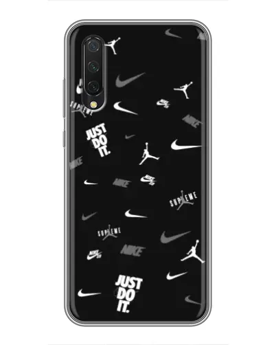 Чехол для Xiaomi Mi 9 Lite с картинкой «Nike Black Pattern» Чехол для Xiaomi Mi 9 Lite с картинкой «Nike Black Pattern»
