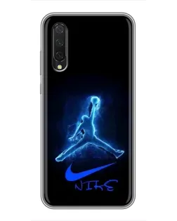 Чехол для Xiaomi Mi 9 Lite с картинкой «Jordan Neon Blue»