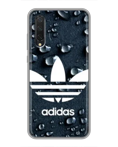 Чехол для Xiaomi Mi 9 Lite с картинкой «Adidas Trefoil Blue»