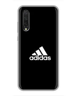 Чехол для Xiaomi Mi 9 Lite с картинкой «Черная классика Adidas»
