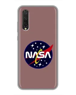 Чехол для Xiaomi Mi 9 Lite с картинкой «NASA — ретро космос»