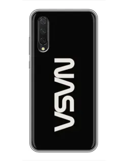 Чехол для Xiaomi Mi 9 Lite с картинкой «NASA — вертикальный логотип»
