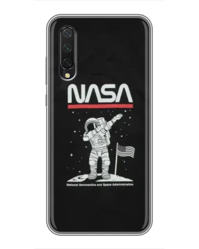 Чехол для Xiaomi Mi 9 Lite с картинкой «NASA — шагаем по Луне»