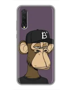 Чехол для Xiaomi Mi 9 Lite с картинкой «Bored Ape в кепке»