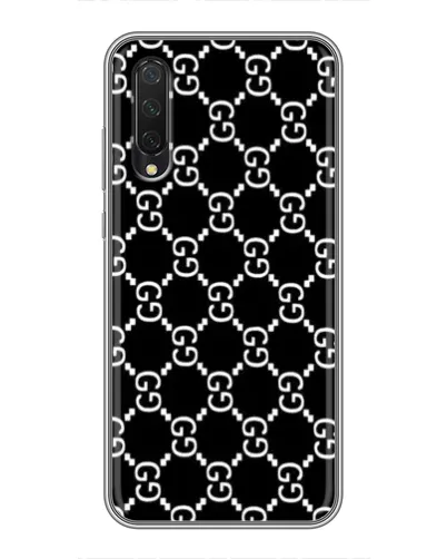 Чехол для Xiaomi Mi 9 Lite с картинкой «Gucci — сетчатый паттерн»