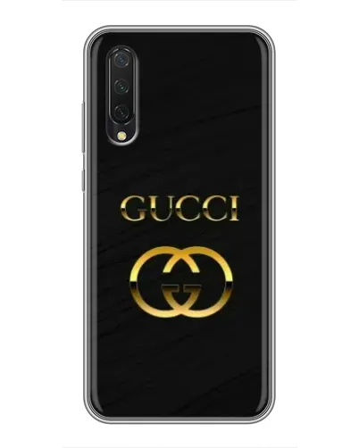 Чехол для Xiaomi Mi 9 Lite с картинкой «Золотой логотип Gucci»