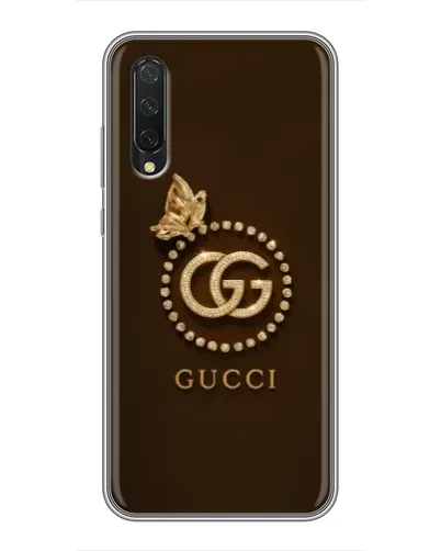 Чехол для Xiaomi Mi 9 Lite с картинкой «Gucci — золотая бабочка»