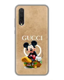Чехол для Xiaomi Mi 9 Lite с картинкой «Микки Маус Gucci — крафт»
