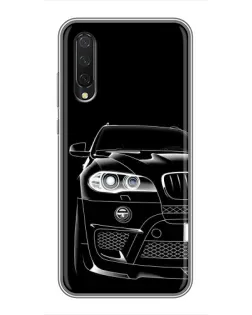 Чехол для Xiaomi Mi 9 Lite с картинкой «Темный силуэт BMW»