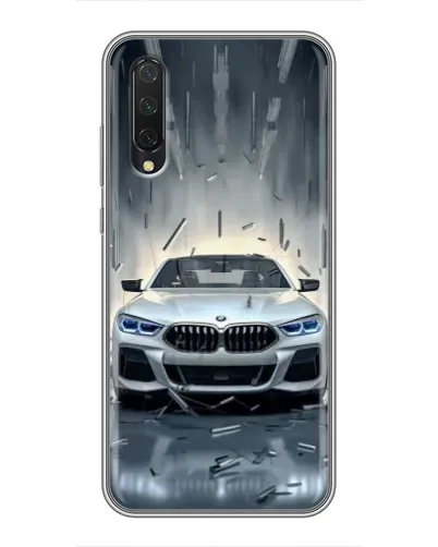 Чехол для Xiaomi Mi 9 Lite с картинкой «BMW в свете фар»