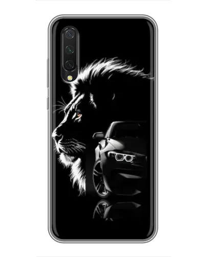 Чехол для Xiaomi Mi 9 Lite с картинкой «BMW и лев»