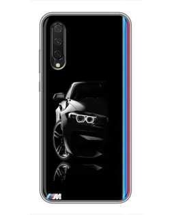 Чехол для Xiaomi Mi 9 Lite с картинкой «Силуэт BMW в темноте»
