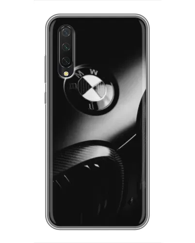 Чехол для Xiaomi Mi 9 Lite с картинкой «Эмблема BMW — макро»
